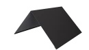 Конёк простой 150x150x2000 мм, 9005 черный янтарь матовый