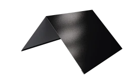 Конёк простой 150x150x2000 мм, 9005 черный янтарь глянцевый