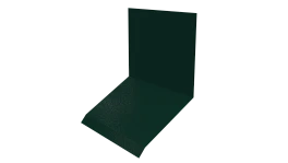 Планка примыкания верхняя к стене фальц 150x130x20 мм, 6005 зеленый мох глянцевый