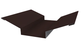 Планка ендовы верхняя 76x76x2000 мм, 8017 шоколадно-коричневый глянцевый