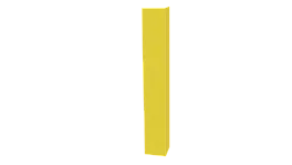 Планка угла наружного 30x30x2000 мм, 1018 цинково-желтый глянцевый