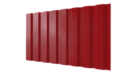 Профнастил С20A 1150/1100x0,5 мм, 3020 транспортный красный глянцевый