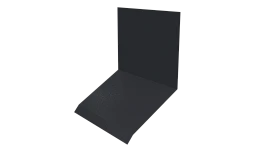 Планка примыкания верхняя к стене фальц 150x130x20 мм, 7024 графитовый серый глянцевый