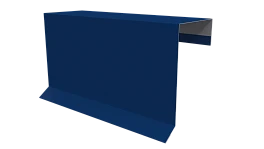 Планка торцевая фальц 65x97 мм, 5005 сигнальный синий глянцевый