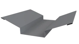 Планка ендовы верхняя 76x76x2000 мм, 7040 серое окно глянцевый