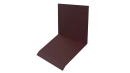 Планка примыкания верхняя к стене фальц 150x130x20 мм, 3005 винно-красный матовый