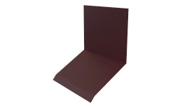 Планка примыкания верхняя к стене фальц 150x130x20 мм, 3005 винно-красный матовый