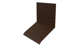 Планка примыкания верхняя к стене фальц 150x130x20 мм, Дуб Локарно 3D