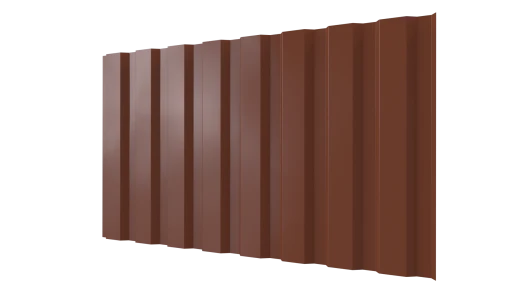 Профнастил С20A 1150/1100x0,4 мм, 8004 медно-коричневый глянцевый