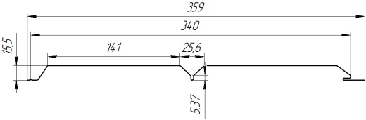 Евробрус 359/340x0,45 мм, 6005 зеленый мох глянцевый