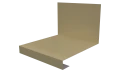 Планка примыкания нижняя к трубе фальц 140x200 мм, 1014 слоновая кость глянцевый