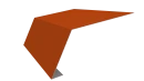 Планка карнизная 100x65x2000 мм, 2004 оранжевый глянцевый