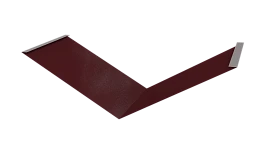 Планка ендовы нижняя 298x298x2000 мм, 3005 винно-красный глянцевый