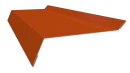 Планка примыкания в штробу 20x60x10 мм, 2004 оранжевый глянцевый