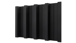 Профнастил Н60 902/845x0,5 мм, 9005 черный янтарь матовый