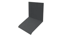 Планка примыкания верхняя к стене фальц 150x130x20 мм, цинк