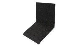 Планка примыкания верхняя к стене фальц 150x130x20 мм, Картэн тёмный