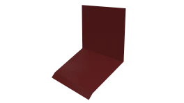 Планка примыкания верхняя к стене фальц 150x130x20 мм, 3011 коричнево-красный глянцевый