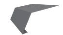 Планка карнизная 100x65x2000 мм, 7040 серое окно глянцевый