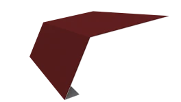 Планка карнизная 100x65x2000 мм, 3011 коричнево-красный глянцевый