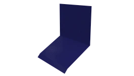 Планка примыкания верхняя к стене фальц 150x130x20 мм, 5002 ультрамариново-синий глянцевый