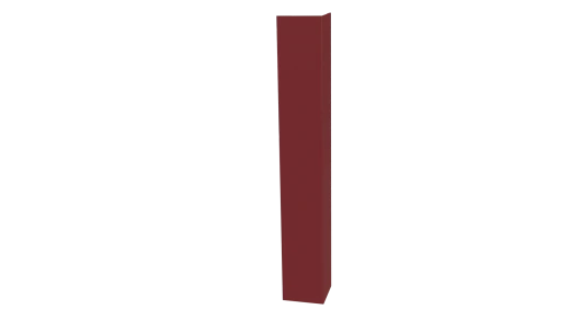 Планка угла наружного 50x50x2000 мм, 3011 коричнево-красный глянцевый