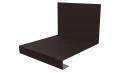 Планка примыкания нижняя к трубе фальц 140x200 мм, 8017 шоколадно-коричневый PUR Pruf