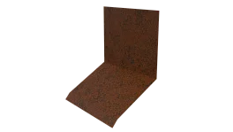 Планка примыкания верхняя к стене фальц 150x130x20 мм, Картэн
