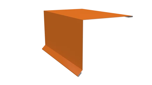 Планка торцевая 120x95x2000 мм, 2011 насыщенный оранжевый глянцевый