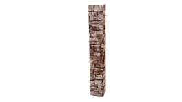 Планка угла наружного 50x50x2000 мм, Дикий камень
