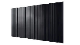 Профнастил К20 1195/1130x0,4 мм эконом, 9005 черный янтарь глянцевый