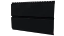 Л-брус 264/240x0,45 мм, 9005 черный янтарь глянцевый