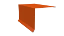 Планка торцевая 120x95x2000 мм, 2004 оранжевый глянцевый